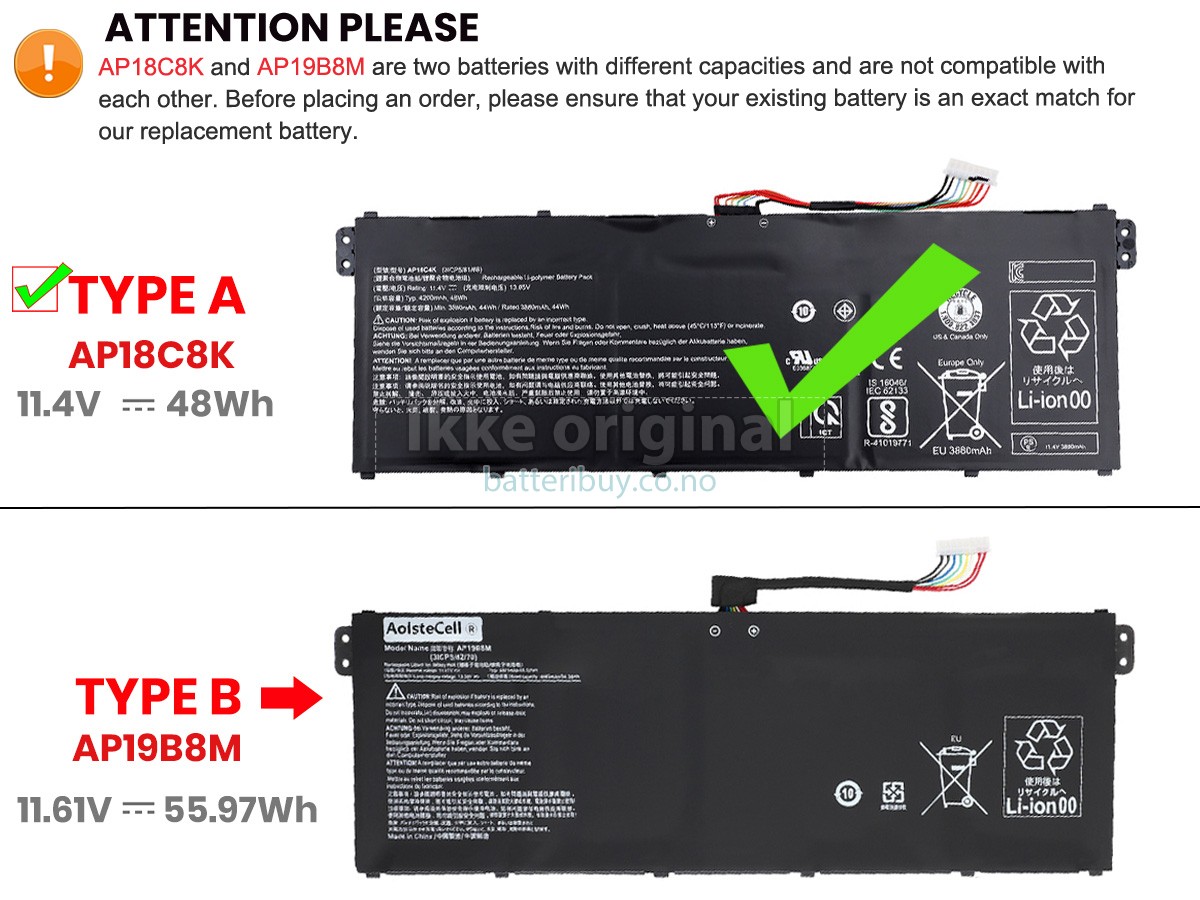 Acer Aspire 3 A315-44P-R1CN batteri