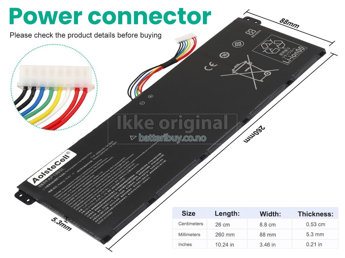 Acer Aspire 3 A315-58G-35N8 batteri