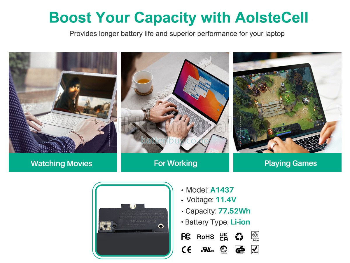 Apple MacBook Pro Core I7 3.0GHZ 13.3 inch Retina A1425(EMC 2672) batteri