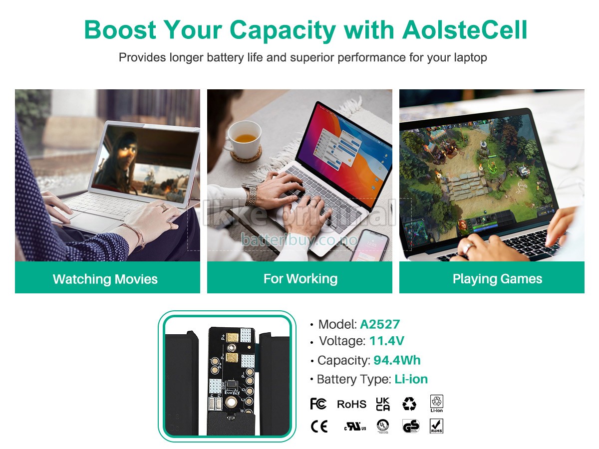 Apple MacBook Pro 16-inch M1 batteri