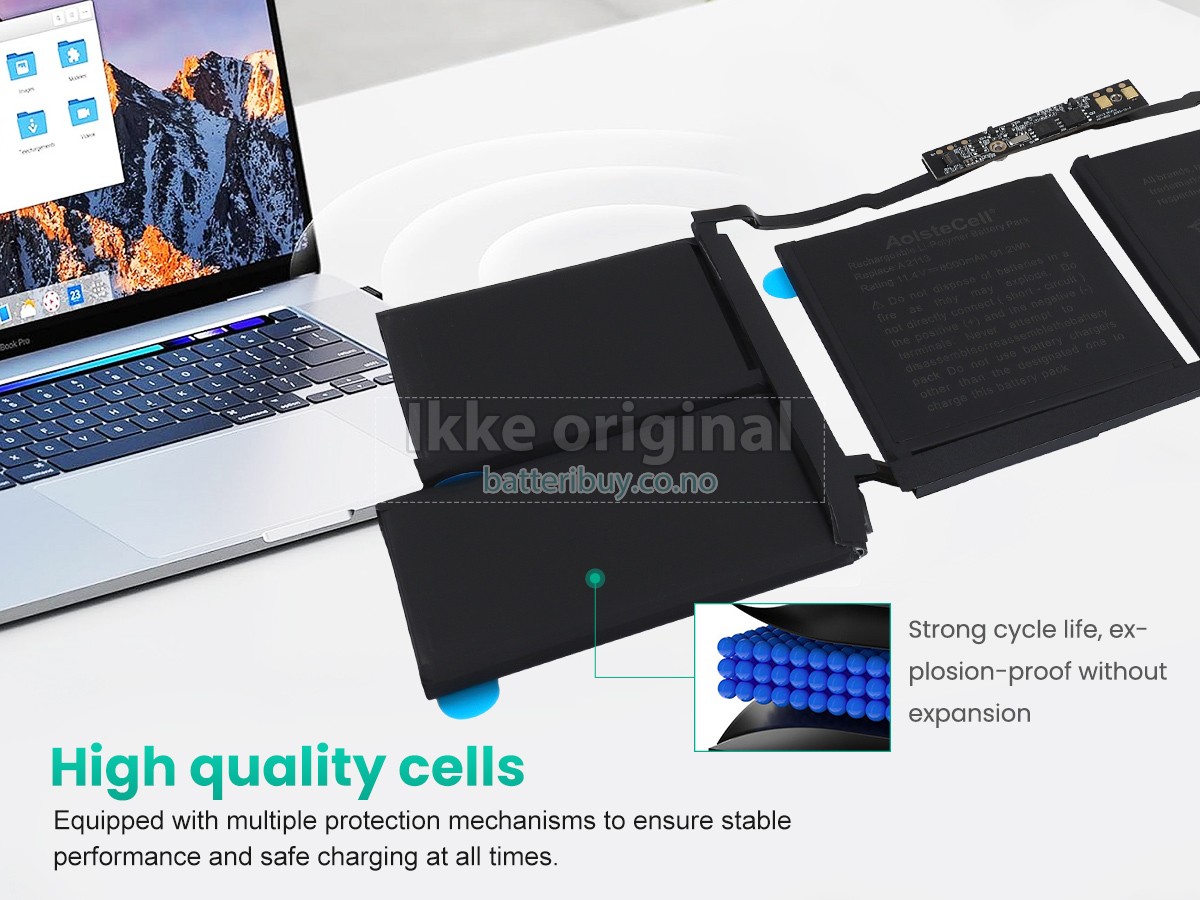 Apple MacBook Pro 16-inch Core I7 2.6GHZ 2019 batteri