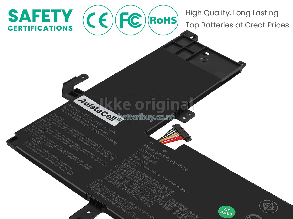 Asus VivoBook Flip 15 TP510UF-E8023R batteri
