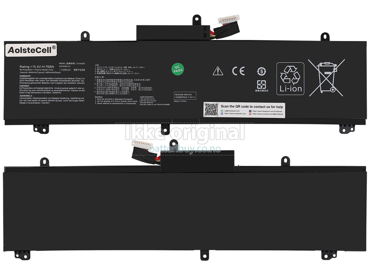 Asus Rog ZEPHYRUS GU502LWS batteri