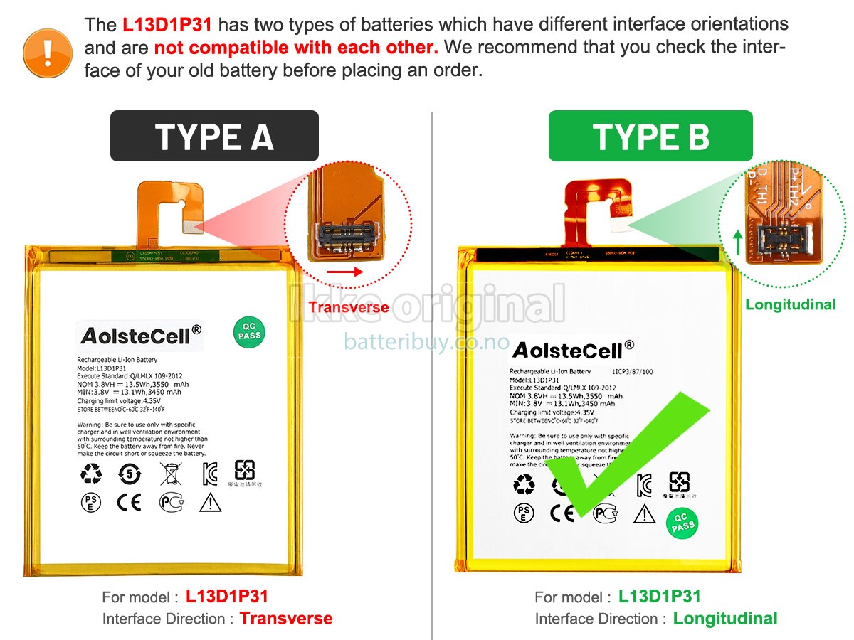 Lenovo TAB 2 A7-10 batteri