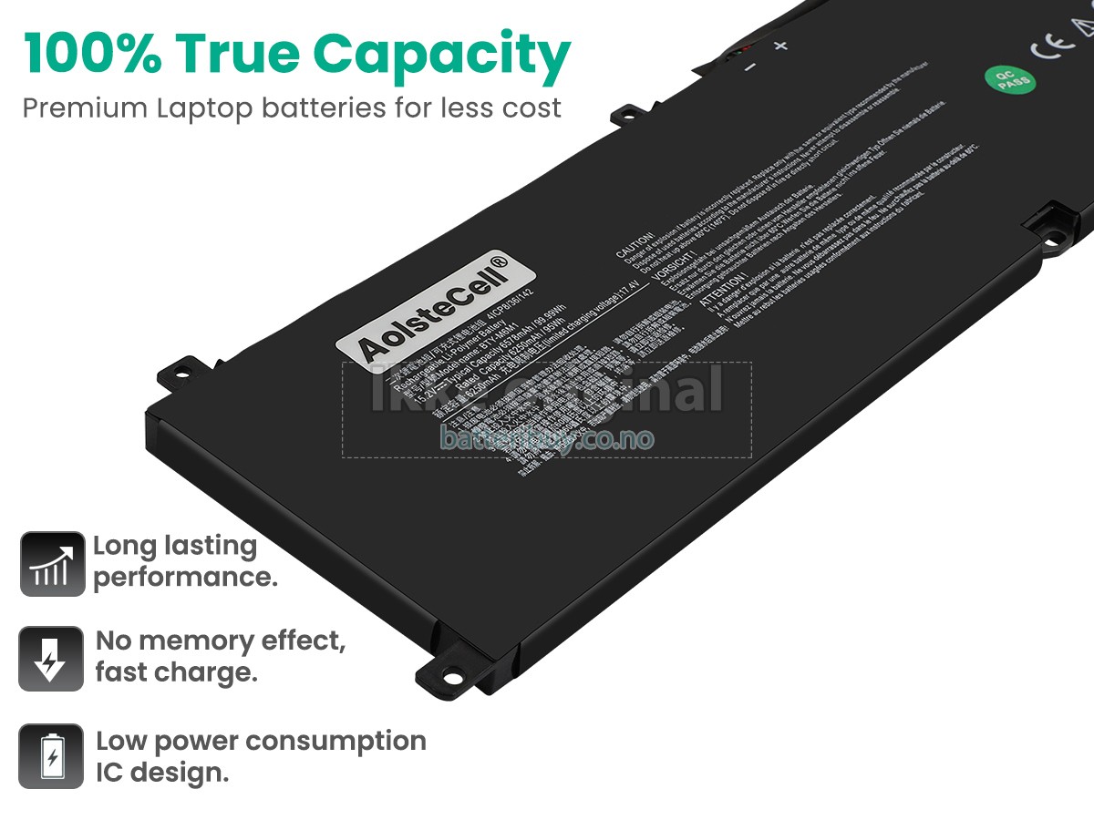 MSI STEALTH GS77 12UHS-040 batteri