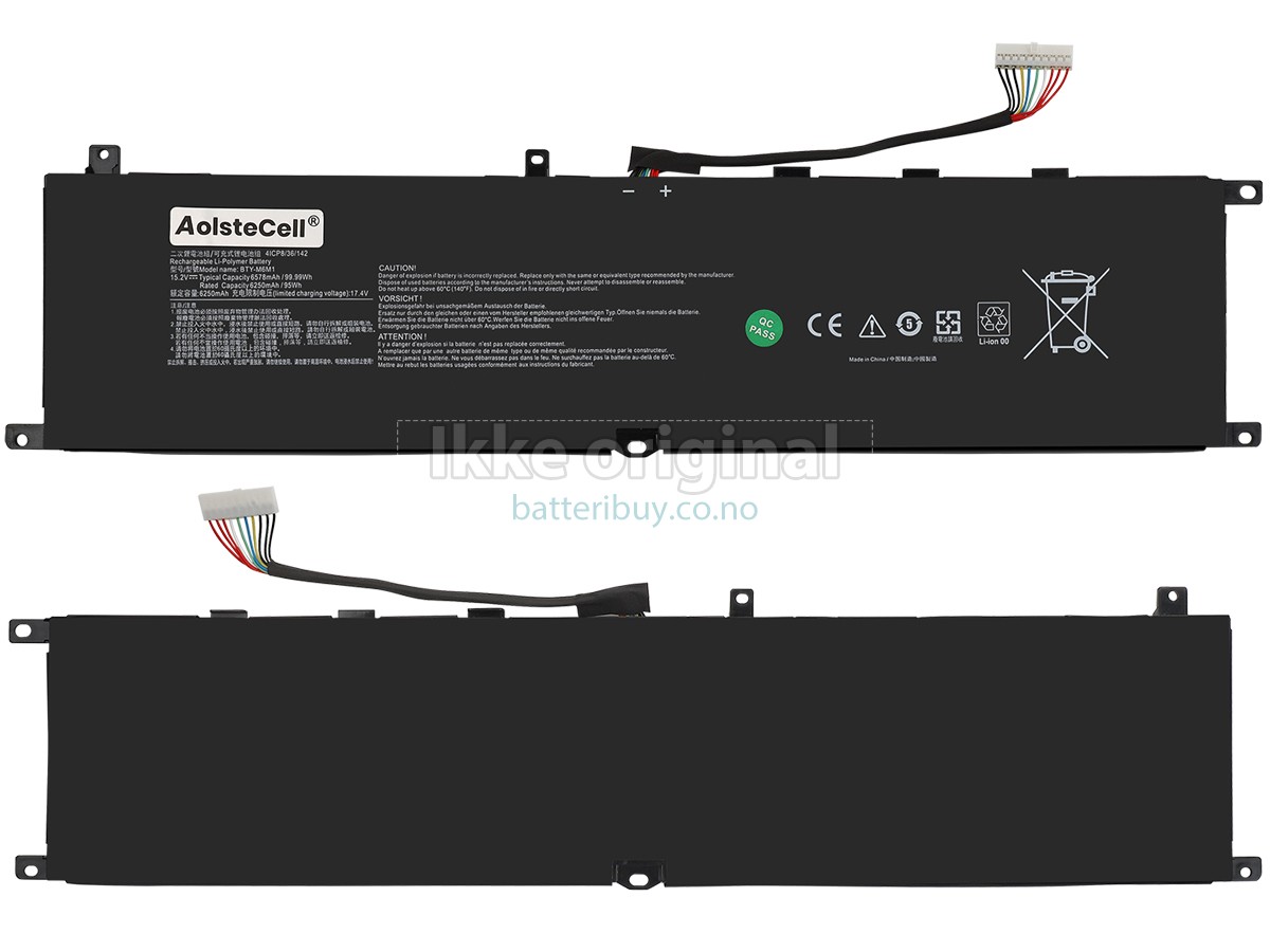 MSI STEALTH GS77 12UHS-040 batteri