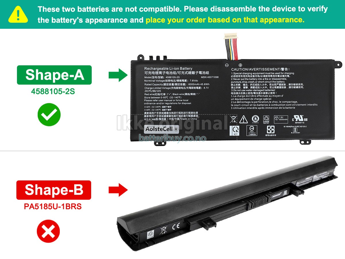Toshiba Satellite C50D-B-11N batteri