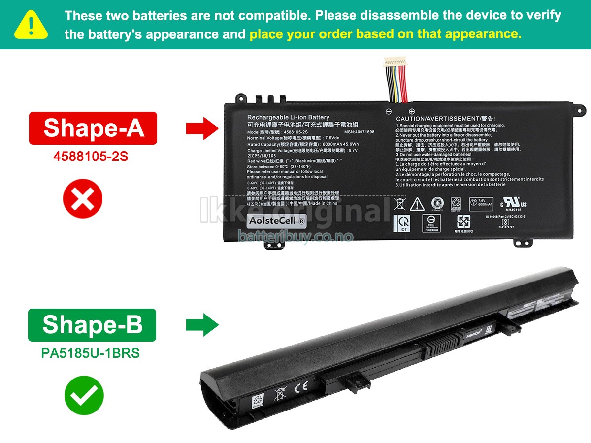 Toshiba Satellite C50D-B-11N batteri